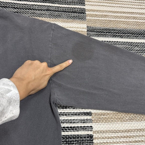 John Galt Brandy Melville Texas Shirt Women Large Gray Long Sleeve Casual UT - Picture 4 of 8